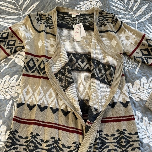NWT women’s large It’s Our Time dry desert combo cardigan - Picture 4 of 5